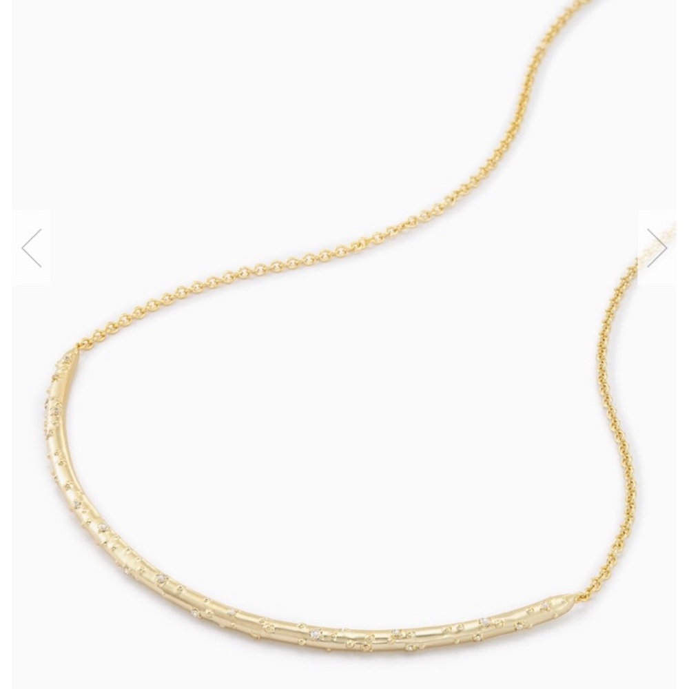 Kendra Scott Amber Choker Necklace in Gold